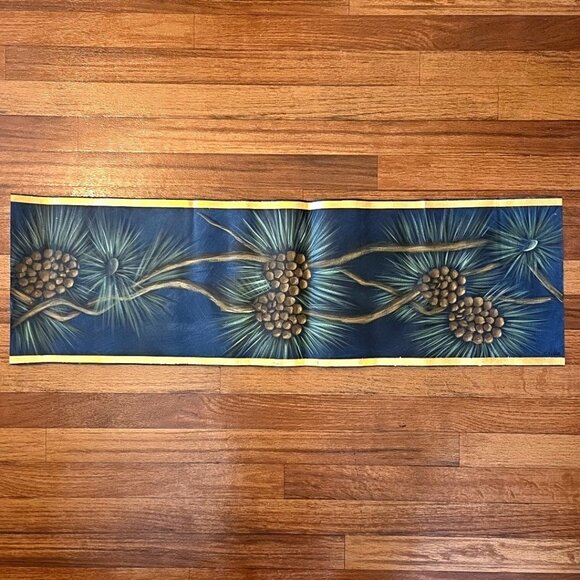 Unbranded Other - Hand Painted Pinecones Border Painting 36" Signed
